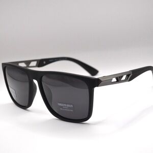 Emporio Armani Men’s Polarized Sunglasses Matte Black 56-16-138